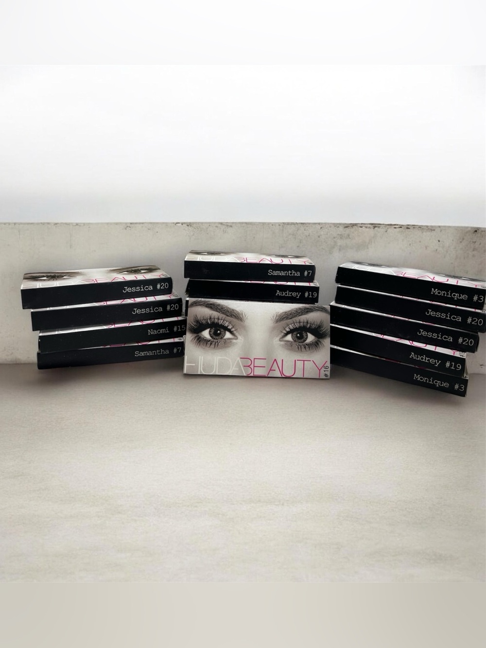 Lot of 15 HUDA Beauty lashes various styles for every occasion